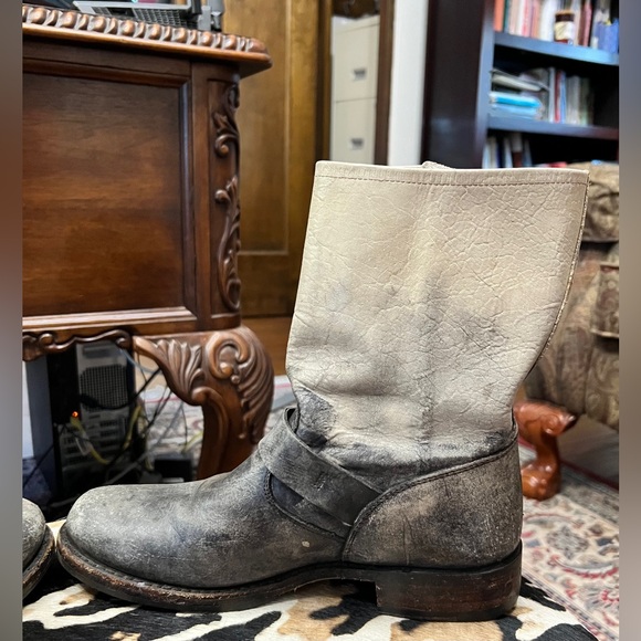 Frye Veronica Short Ombre Stonewash Mid Calf Boots Size 8M - Picture 8 of 11